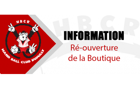 Ouverture de la boutique
